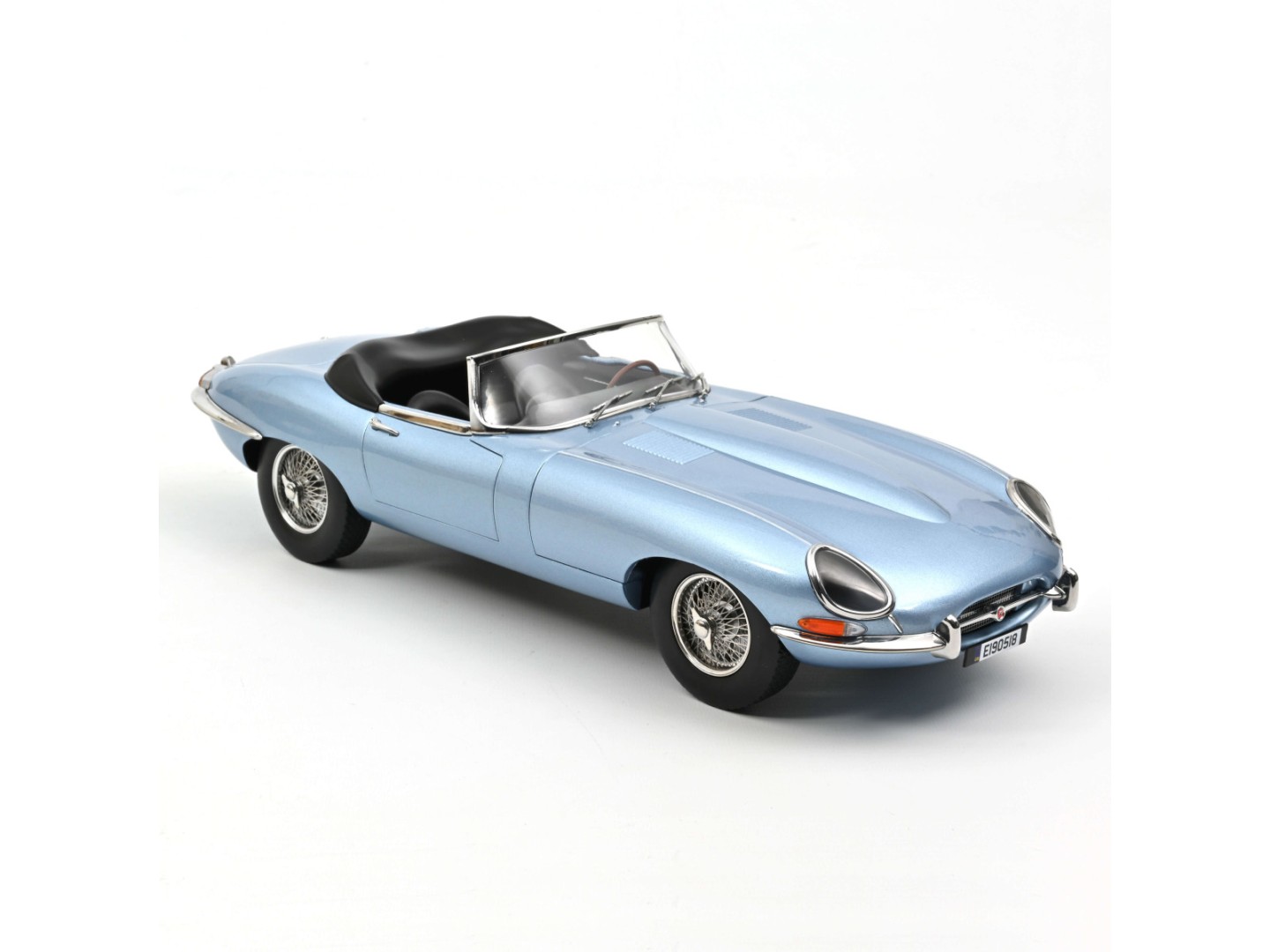 Marketplace - Jaguar Type E Cabriolet 1962 Bleu métallisé - Norev - 1:12