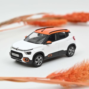 Marketplace - Citroën C3 (Indian market) 2021 Blanc et Orange - Norev - 1:43