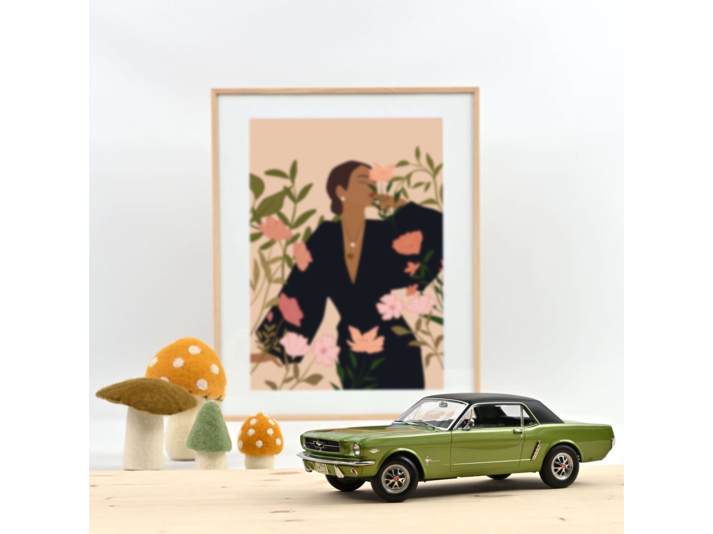 Marketplace - Ford Mustang Coupe 1965 Vert met - Norev - 1:18