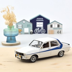 Marketplace - Renault 12 1984 Blanc avec décoration bleue - Norev - 1:18