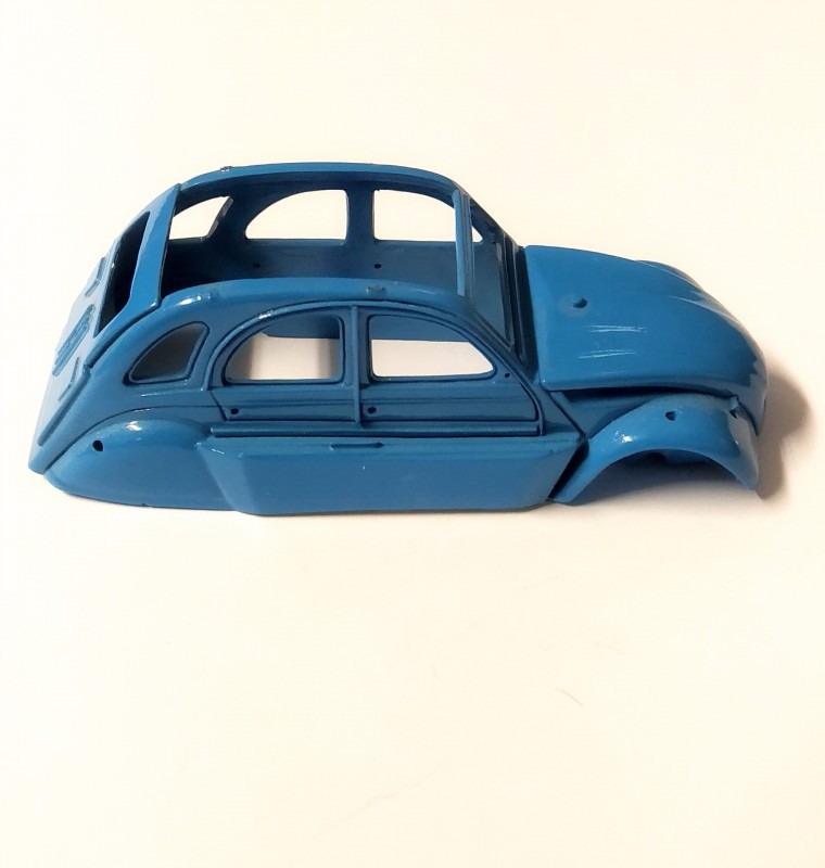 Carrosserie CITROEN 2CV Bleu - En l'état - 1:43