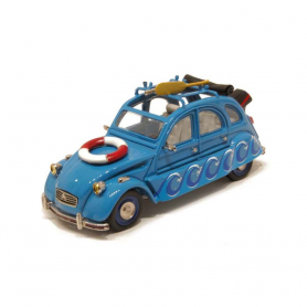 Carrosserie CITROEN 2CV Bleu - En l'état - 1:43