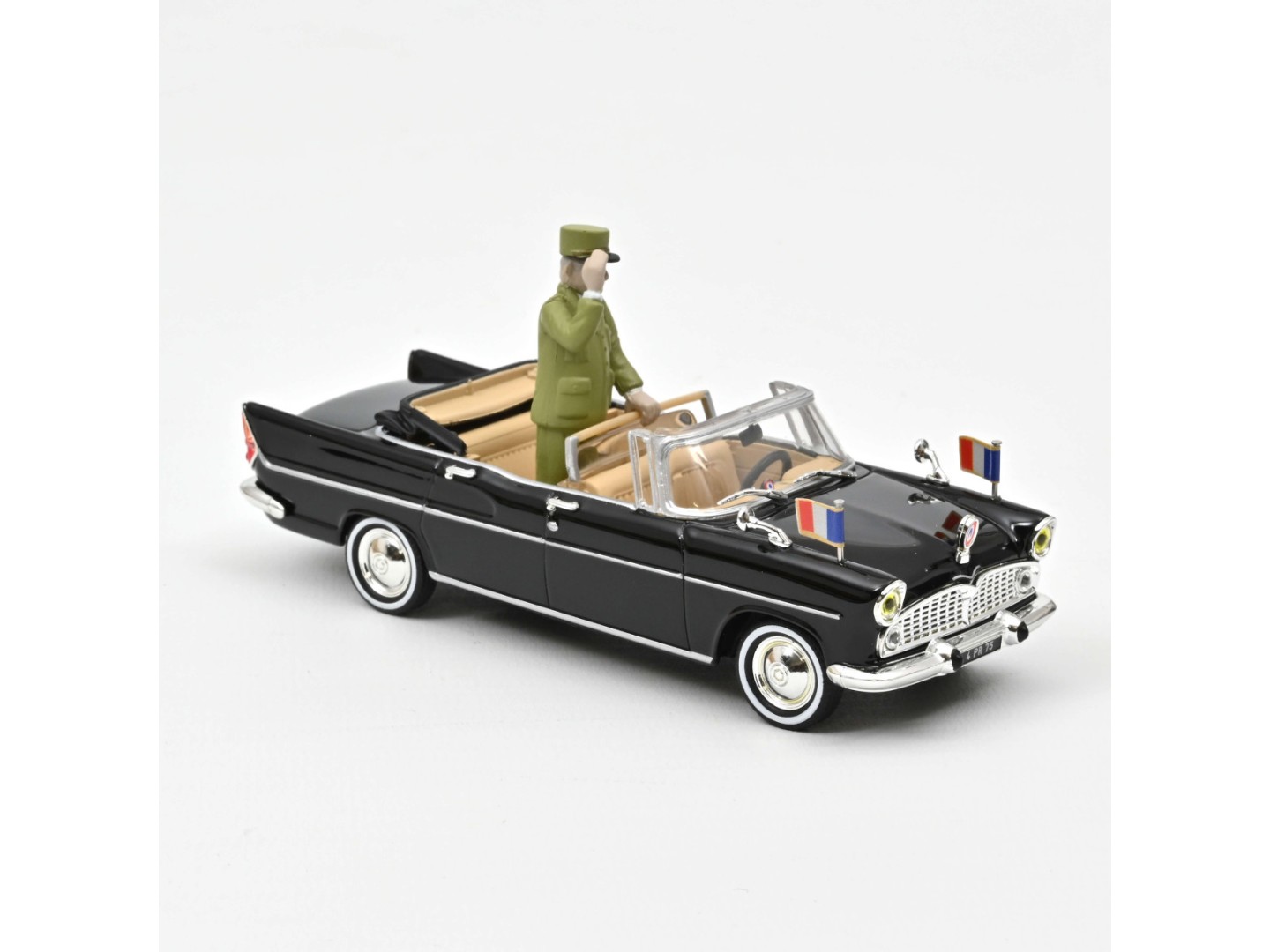 Marketplace - Simca V8 Chambord Présidentielle 1960 avec figurine - Norev - 1:43