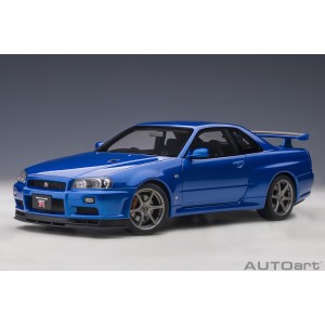 Marketplace - Nissan Skyline GT-R (R34) 2001 V-Spec II Bleu - Autoart - 1:18