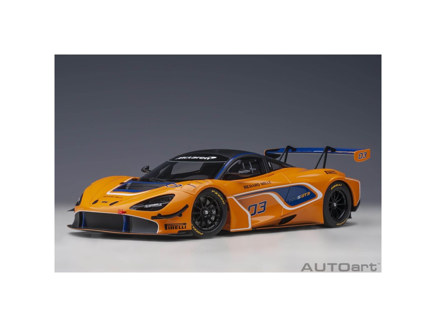 Marketplace - McLaren 720S GT3 2019 N°3 Orange - Autoart - 1:18