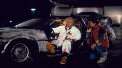 Delorean dans retour vers le futur