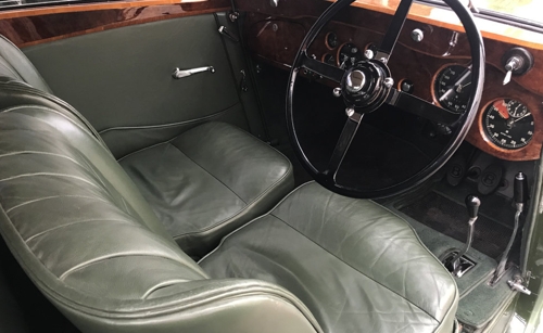 Intérieur de la Bentley 3.5L Cabriolet Gurney Nutting