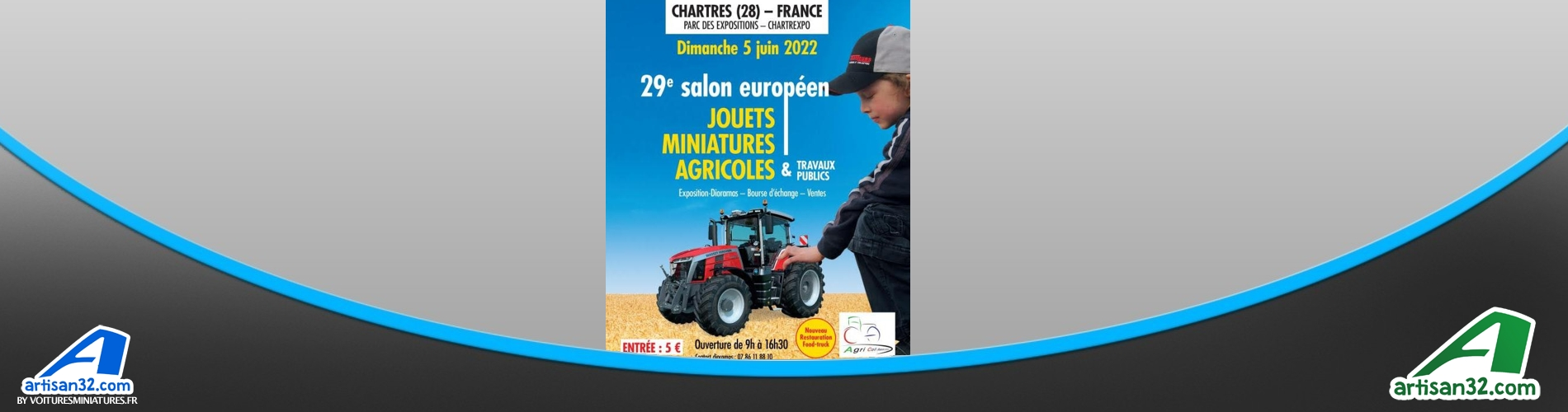 Chartrexpo 2022 : 29ème Salon Européen de la Miniature Agricole  Voitures Miniatures.fr