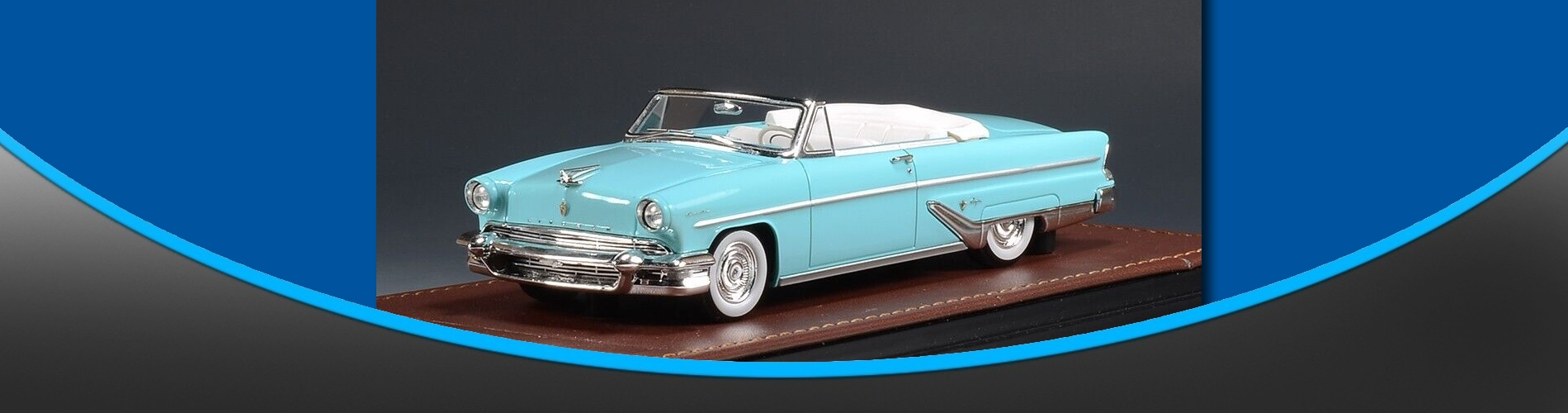 La Lincoln Capri Convertible Soft-Top 1955 par GLM Models Voitures Miniatures.fr