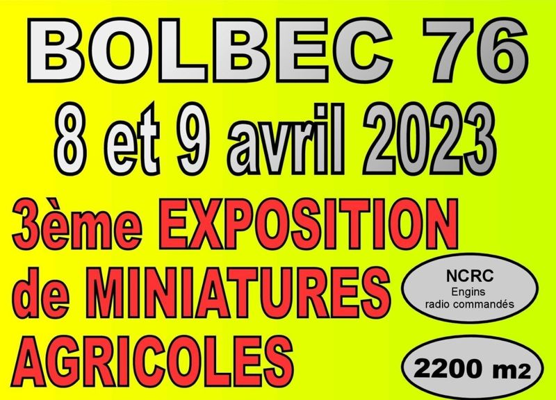 Miniatures agricoles à Bolbec : l'événement à ne pas manquer ! Voitures Miniatures.fr