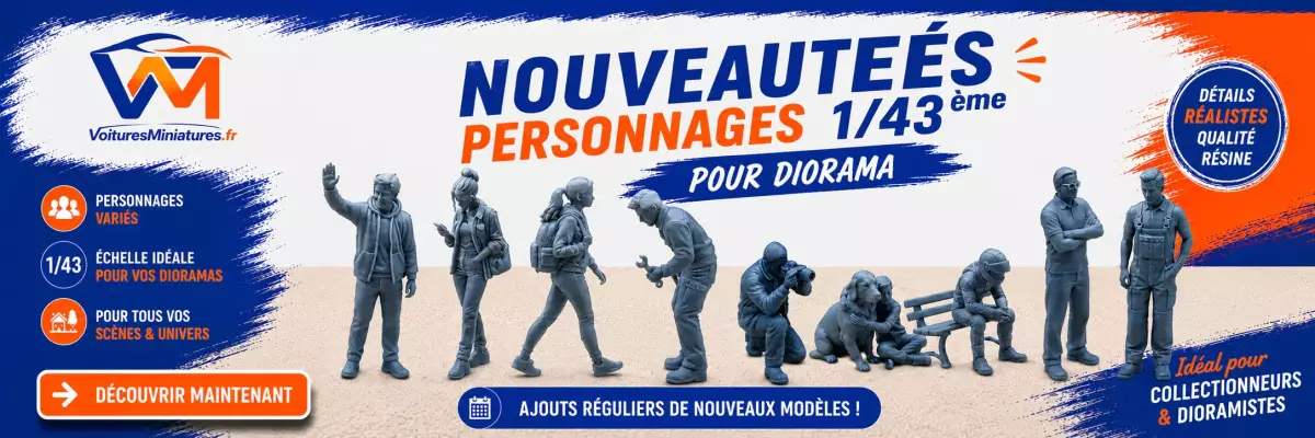 Figurines miniatures au 1/43ème
