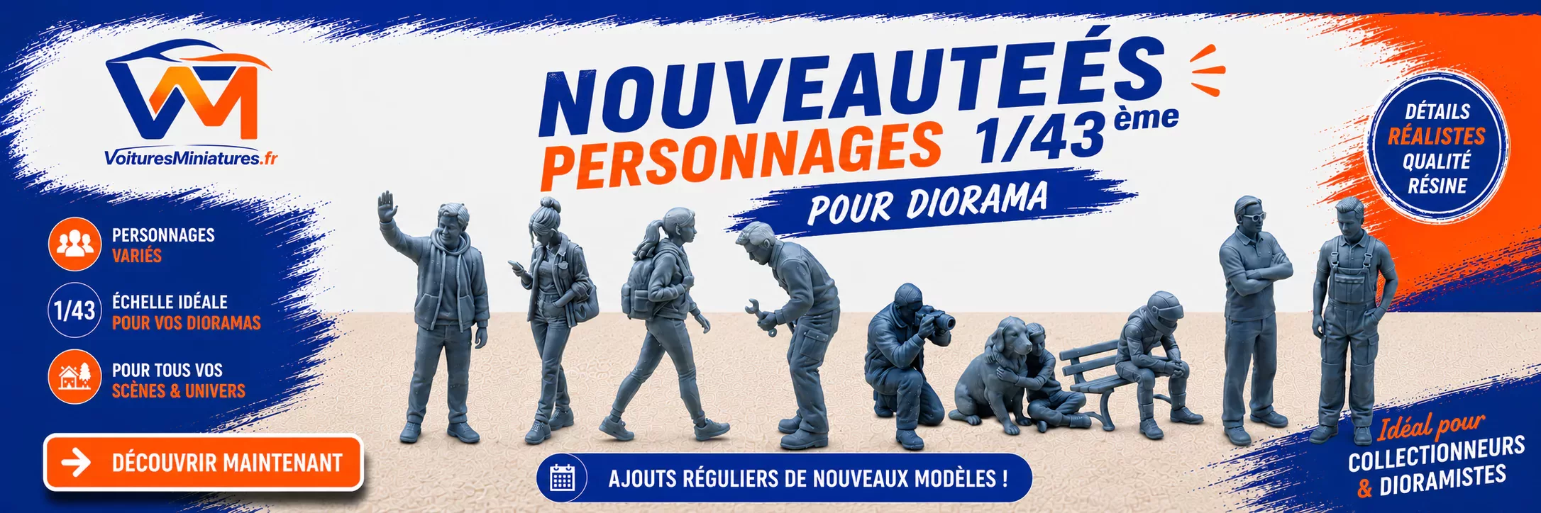 Figurines miniatures au 1/43ème