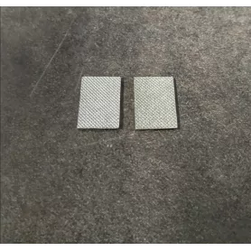 2 Plaques en résine - Peint - 15.30 x 10.40 mm