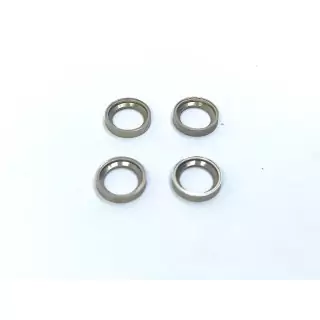 4 Jantes creuses - Laiton Chromé - Ø10 X 2 mm - CPC
