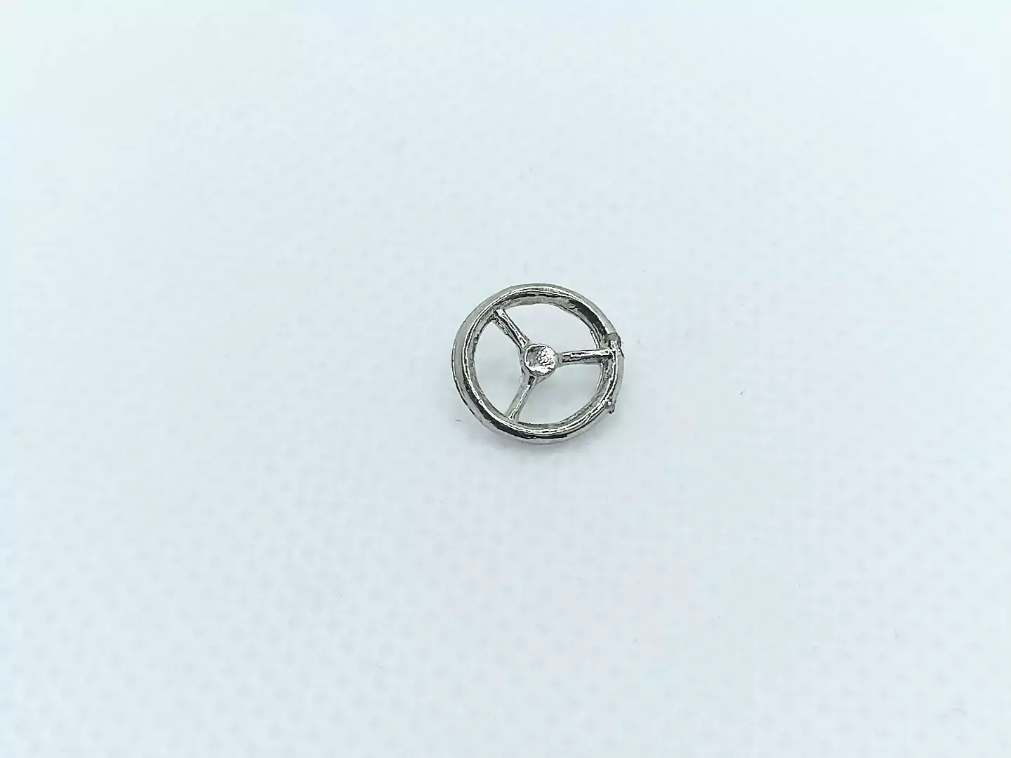 Volant 3 branches ø9.80 mm - White Metal Chrome - ARTISAN43 - 1:43