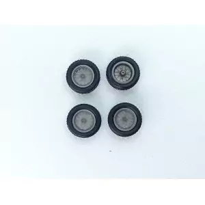 4 roues ø15 mm - Résine 3D - 1:43 |Pièces et kits pour voitures min...