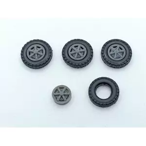 4 Roues de camion ø 22.50 mm - Résine - CPC Production |Pièces et k...