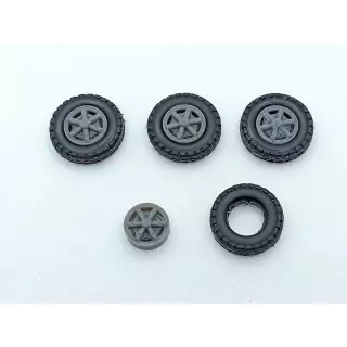 4 Roues de camion ø 22.50 mm - Résine - CPC Production