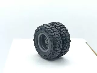 Roues arrières doubles de camion ø30 mm - Résine - 1:43 - À l'unité