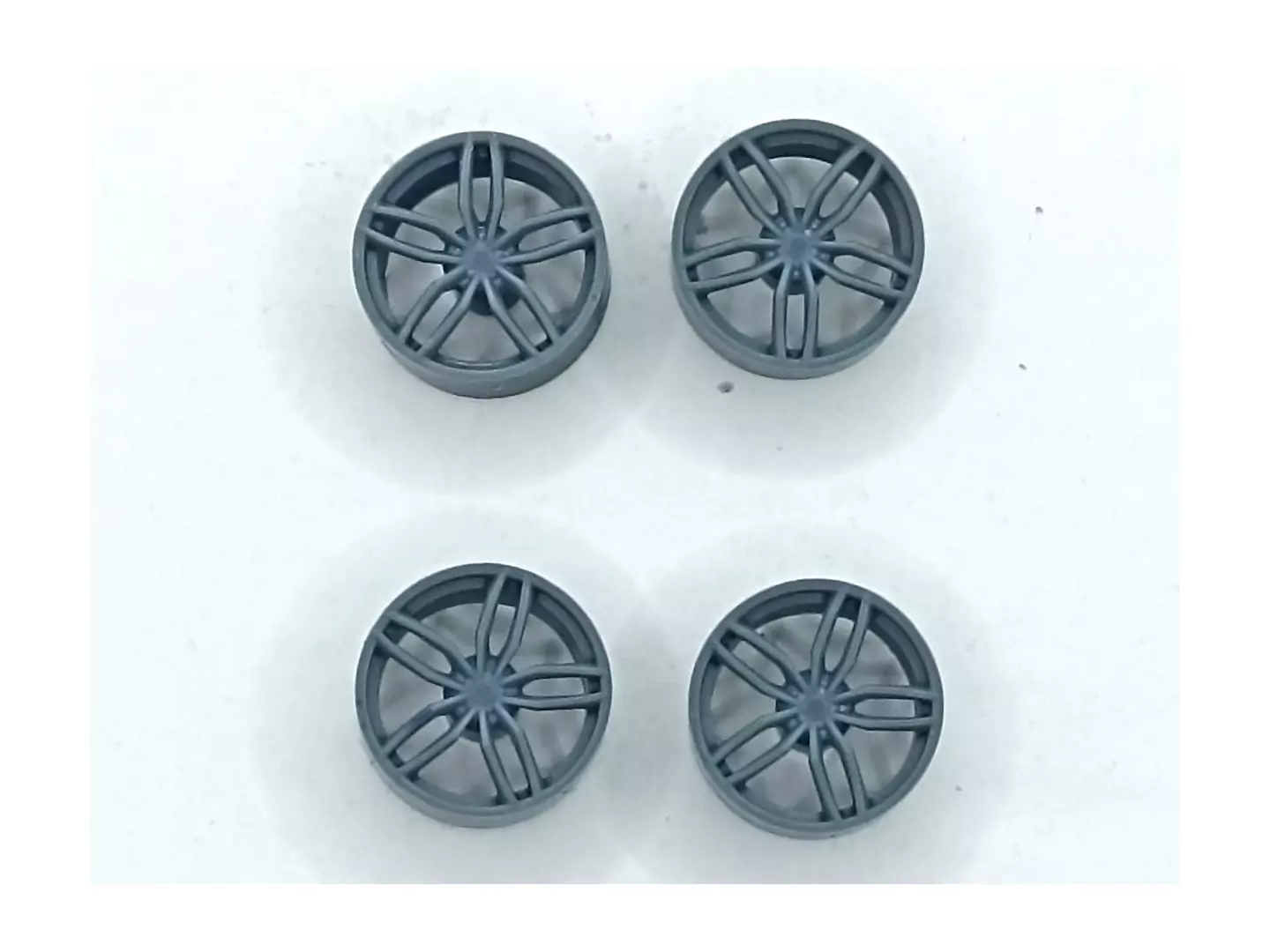 4 jantes 5 branches ø 11.60 mm - Résine 3D - 1:43 |Pièces et kits p...