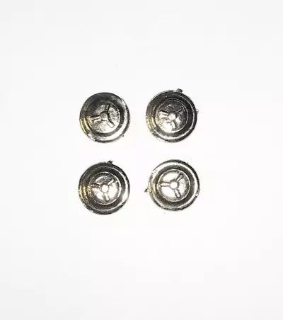 4 Inserts en White Metal  - Ø 8 mm - Ech. 1:43