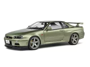 Marketplace : NISSAN GT-R (R34) 1999 vert métallique - Solido - 1:18