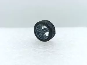 4 roues Ferrari 5 branches ø 15.50 mm - Résine 3D - 1:43 |Pièces et...
