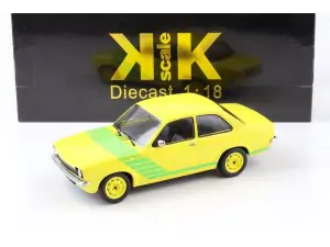 Marketplace : OPEL Kadette C Swinger 1973 Jaune et vert - KK Scale - 1:18
