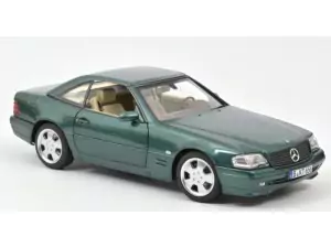 Marketplace : MERCEDES SL 500 1999 Verte métallique - Norev - 1:18