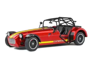 Marketplace : Caterham Seven 275 Academy Rouge et jaune métallisés 2014 - Solido - 1:18