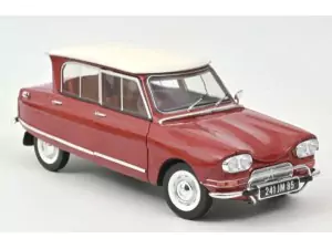 Marketplace : CITROEN Ami 6 Club 1968 Rouge Corsaire - Norev - 1:18