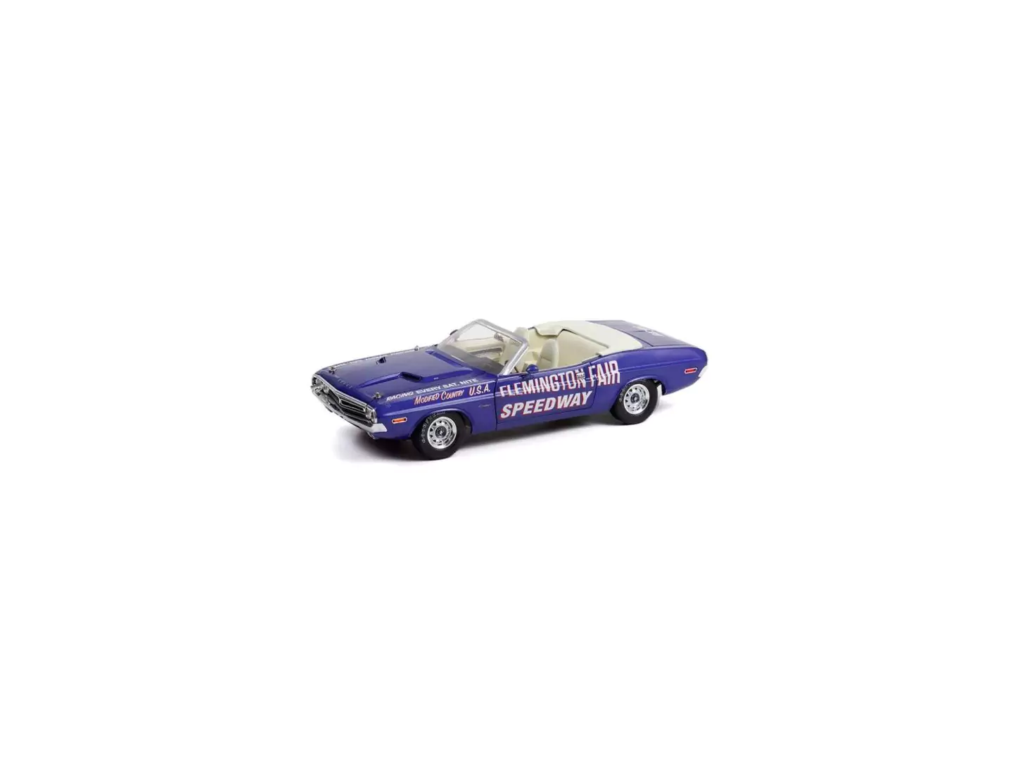 Marketplace : DODGE Challenger cabriolet 1971 FLEMINGTON FAIR SPEEDWAY Official Pace Car - Greenlight - 1:18