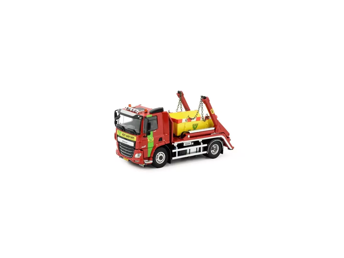 Marketplace : DAF CF 4x2 porteur multi-benne VAN WERVEN - Tekno - 1:50