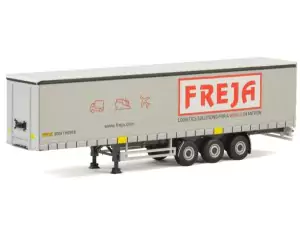 Marketplace : Remorque bachée 3 essieux FREJA - WSI - 1:50