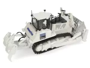 Marketplace : Bull KOMATSU D155 AX-7 - Version Blanche - Universal Hobbies - 1:50