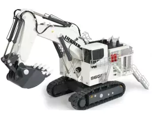 Marketplace : Pelle minière LIEBHERR R9600 godet rétro - NZG - 1:50