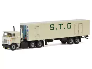 Marketplace : MACK F700 6x4 avec remorque frigo 2 Essieux S.T.G - WSI - 1:50