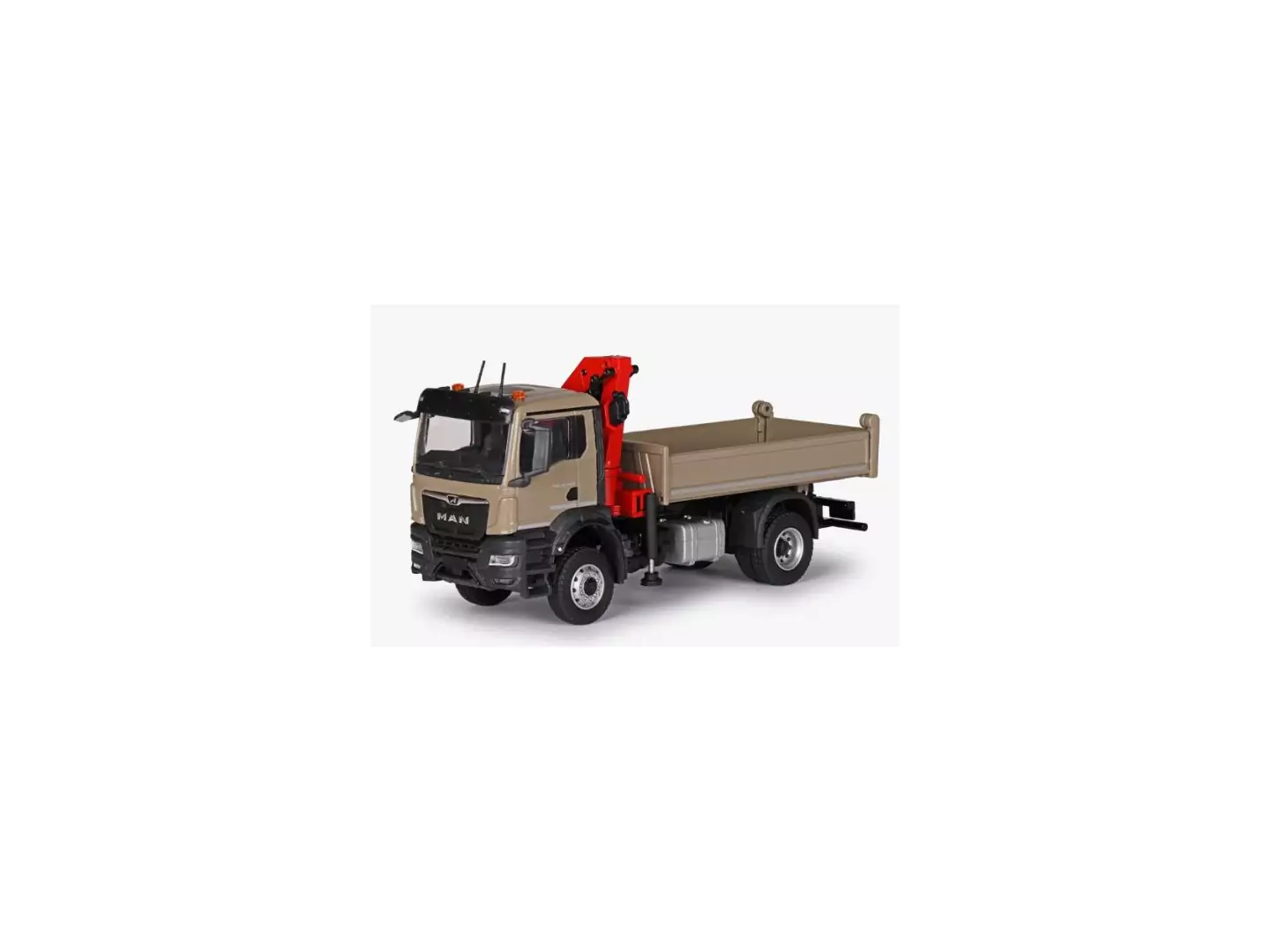 Marketplace : MAN TGS NN 4x2 porteur benne avec grue de chargement - Conrad - 1:50