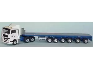 Marketplace : MAN TGX XL 6x4 avec Semi GOLDHOFER DLZ6 VOSS - Conrad - 1:50