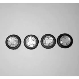 4 roues complètes SAAB 900 - Jantes ø10.20mm + Insert + Pneus - Ech...