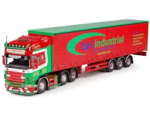 Marketplace : SCANIA 164 Topline 4 avec semi bachée 3 essieux Mc Gawn - Tekno - 1:50