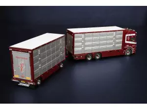 Marketplace : SCANIA R Highline 6x4 Peter Ottesen - Transport de bétail - IMC Models - 1:50