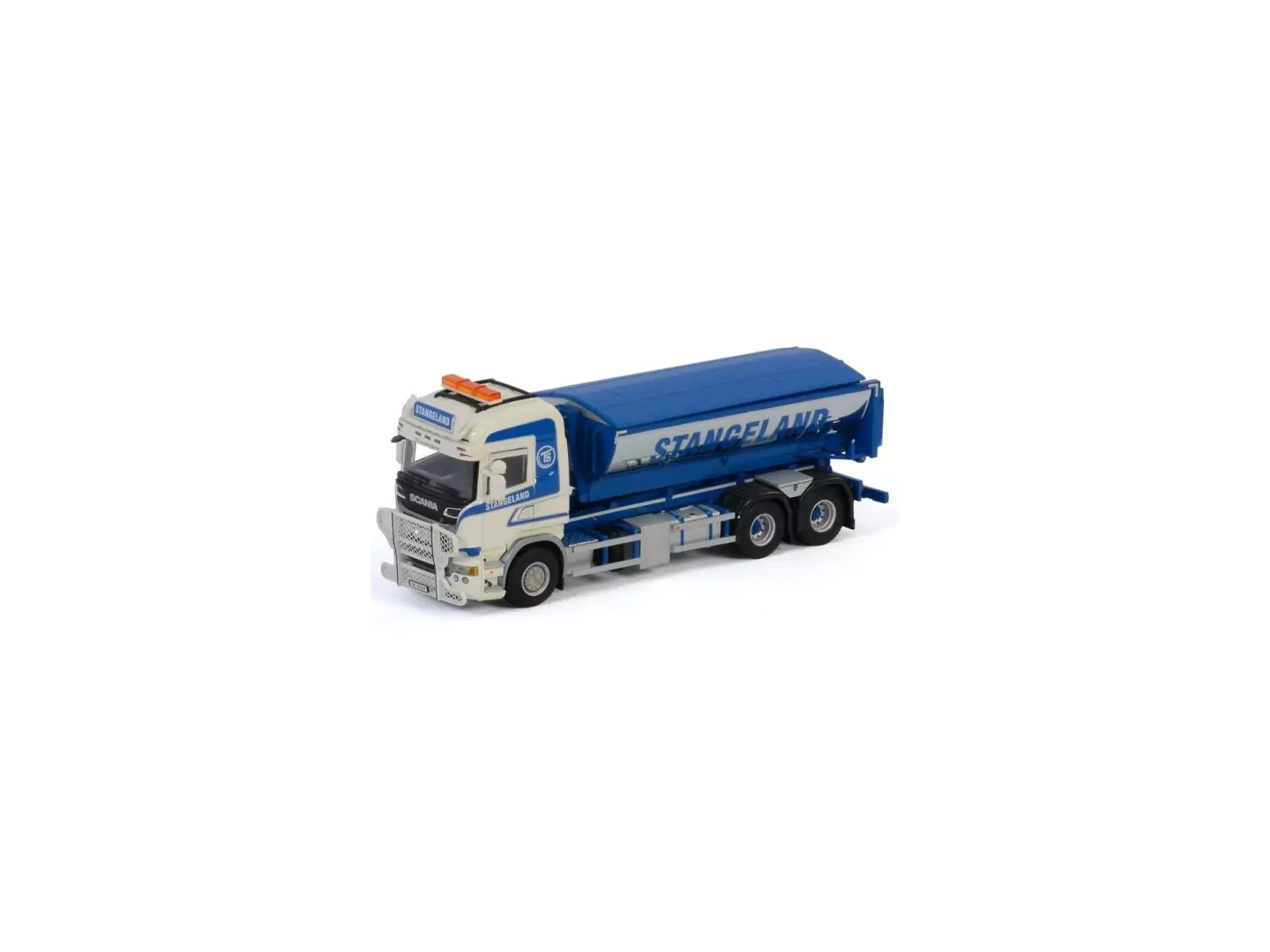 Marketplace : SCANIA R Streamline Highline 6x2 benne déposable à asphalte Stangeland - WSI - 1:50