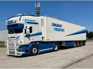 Marketplace : SCANIA R6 TOPLINE 4x2 semi remorque 3 essieux CHAZAUT PRIMEURS - WSI - 1:50