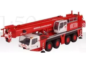Marketplace : Grue TEREX AC 100/4L 4 Essieux "MERKEL" - Conrad - 1:50