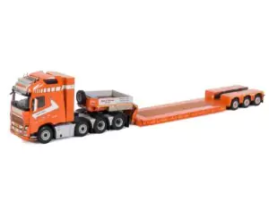 Marketplace : VOLVO FH4 Gl. XL 8x4 avec porte engins NOOTEBOOM 3 Essieux TAGE E. NIELSEN - WSI - 1:50