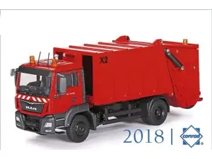 Marketplace : Camion poubelle ZOELLER X2 sur MAN TGS M 4x2 - Conrad - 1:50