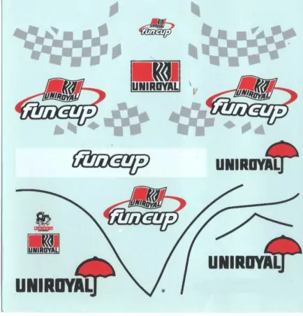 Funcup Uniroyal - Décalcomanie - Ech 1:43 |Pièces et kits pour voit...