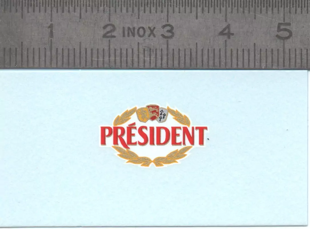Décalcomanie "PRÉSIDENT" - Ech. 1:43 - Par 2 |Pièces et kits pour v...
