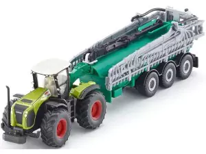 Markeplace : Tracteur CLAAS XERION 5000 Avec tonne SAMSON 3 Essieux Ech:  - SIKU - 1:87